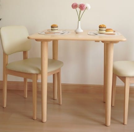 โต๊ะทานข้าวไม้ยางพาราแท้ 4 ที่นั่ง MAAI DESIGN  รุ่น HARU TABLE สีบีช_1
